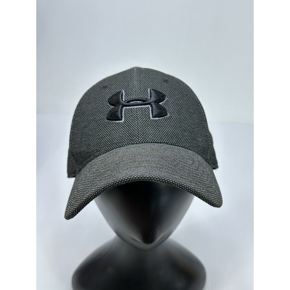 Under Armory Blitzing Base Ball Hat Grey UA Classic Fit L/XL